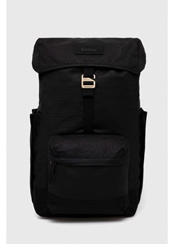 Barbour plecak Essential Wax Backpack kolor czarny duży gładki UBA0570 ze sklepu PRM w kategorii Plecaki - zdjęcie 167654789