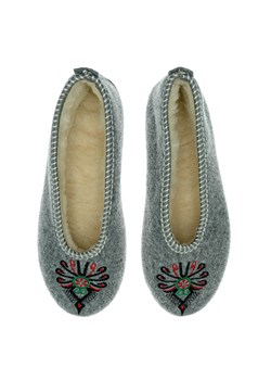 Filcowe pantofle damskie ze sklepu JK-Collection w kategorii Kapcie damskie - zdjęcie 167656136
