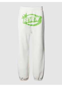 Spodnie dresowe z nadrukiem z logo ze sklepu Peek&Cloppenburg  w kategorii Spodnie męskie - zdjęcie 167659628