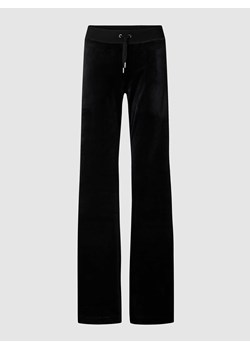 Spodnie typu track pants o rozkloszowanym kroju model ‘SCATTER DIAMANTE’ ze sklepu Peek&Cloppenburg  w kategorii Spodnie damskie - zdjęcie 167659765