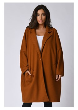 Plus Size Company Płaszcz przejściowy &quot;Gaella&quot; w kolorze brązowym ze sklepu Limango Polska w kategorii Płaszcze damskie - zdjęcie 167664575