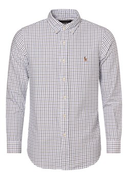 Polo Ralph Lauren Koszula męska - Custom Fit Mężczyźni Slim Fit Bawełna biały w kratkę ze sklepu vangraaf w kategorii Koszule męskie - zdjęcie 167665725