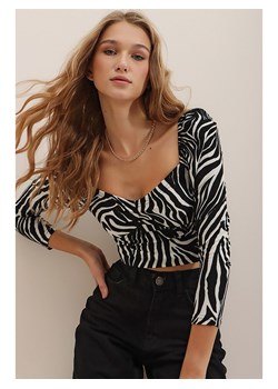 Trend Alacati Koszulka w kolorze czarno-kremowym ze sklepu Limango Polska w kategorii Bluzki damskie - zdjęcie 167666499