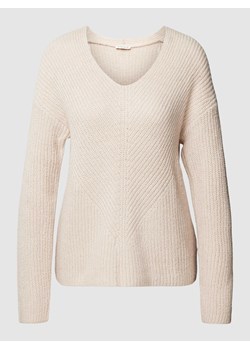 Sweter z dzianiny z obniżonymi ramionami ze sklepu Peek&Cloppenburg  w kategorii Swetry damskie - zdjęcie 167667786
