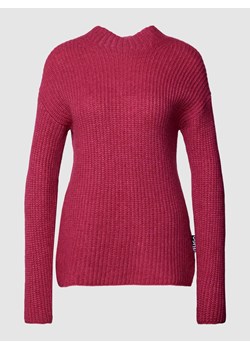 Sweter z dzianiny z mieszanki żywej wełny w jednolitym kolorze ze sklepu Peek&Cloppenburg  w kategorii Swetry damskie - zdjęcie 167668037