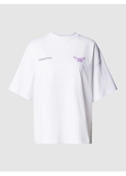 T-shirt o kroju oversized z nadrukowanym motywem model ‘EIRA’ ze sklepu Peek&Cloppenburg  w kategorii Bluzki damskie - zdjęcie 167668099