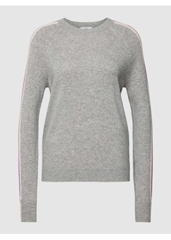 Sweter z dzianiny z kaszmiru z paskami w kontrastowym kolorze ze sklepu Peek&Cloppenburg  w kategorii Swetry damskie - zdjęcie 167668116