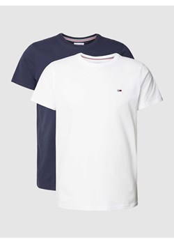 T-shirt o kroju slim fit z wyhaftowanym logo w zestawie 2 szt. ze sklepu Peek&Cloppenburg  w kategorii T-shirty męskie - zdjęcie 167668465