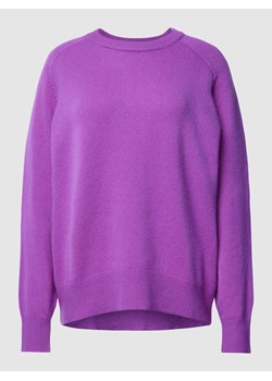 Sweter z dzianiny z kaszmiru z okrągłym dekoltem ze sklepu Peek&Cloppenburg  w kategorii Swetry damskie - zdjęcie 167668627