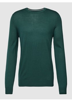 Bluzka z długim rękawem z mieszanki wełny ze sklepu Peek&Cloppenburg  w kategorii Swetry męskie - zdjęcie 167669125