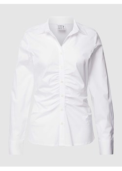 Bluzka koszulowa z marszczeniami model ‘Basic’ ze sklepu Peek&Cloppenburg  w kategorii Koszule damskie - zdjęcie 167669656