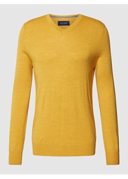 Sweter z dzianiny z wełny jagnięcej ze sklepu Peek&Cloppenburg  w kategorii Swetry męskie - zdjęcie 167669866