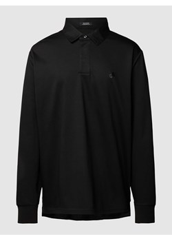 Bluzka z długim rękawem i kołnierzykiem polo model ‘Partoes’ ze sklepu Peek&Cloppenburg  w kategorii T-shirty męskie - zdjęcie 167670176