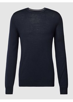 Bluzka z długim rękawem z mieszanki wełny ze sklepu Peek&Cloppenburg  w kategorii T-shirty męskie - zdjęcie 167670177