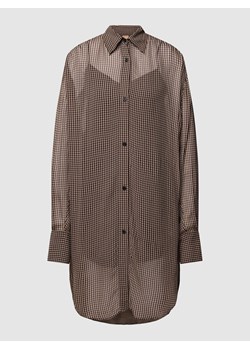 Długa bluzka z wiskozy ze wzorem w pepitkę model ‘Bareid’ ze sklepu Peek&Cloppenburg  w kategorii Koszule damskie - zdjęcie 167670657