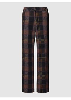 Spodnie materiałowe z wzorem na całej powierzchni ze sklepu Peek&Cloppenburg  w kategorii Spodnie damskie - zdjęcie 167671035