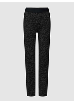 Spodnie materiałowe z wzorem na całej powierzchni ze sklepu Peek&Cloppenburg  w kategorii Spodnie damskie - zdjęcie 167671556