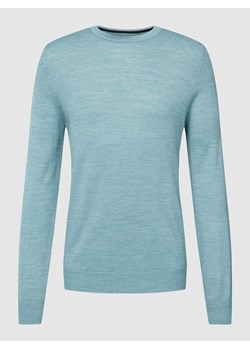 Bluzka z długim rękawem z mieszanki wełny ze sklepu Peek&Cloppenburg  w kategorii T-shirty męskie - zdjęcie 167671996