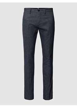 Chinosy z fakturowanym wzorem model ‘Bleeker’ ze sklepu Peek&Cloppenburg  w kategorii Spodnie męskie - zdjęcie 167673047