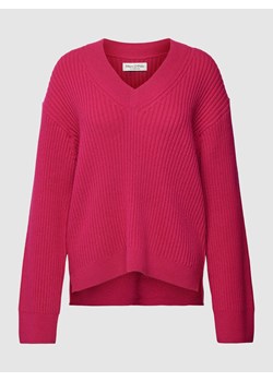 Sweter z dzianiny z dekoltem w serek ze sklepu Peek&Cloppenburg  w kategorii Swetry damskie - zdjęcie 167673659