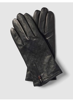Rękawiczki skórzane z zamkiem błyskawicznym model ‘Cornflower’ ze sklepu Peek&Cloppenburg  w kategorii Rękawiczki męskie - zdjęcie 167673897