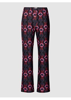 Spodnie z dodatkiem streczu i wzorem na całej powierzchni model ‘CINDY’ ze sklepu Peek&Cloppenburg  w kategorii Spodnie damskie - zdjęcie 167674335