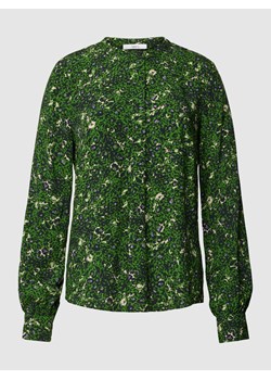 Bluzka z wiskozy z kwiatowym wzorem i krytą listwą guzikową ze sklepu Peek&Cloppenburg  w kategorii Bluzki damskie - zdjęcie 167675265