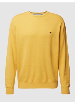 Sweter z dzianiny z wyhaftowanym logo ze sklepu Peek&Cloppenburg  w kategorii Swetry męskie - zdjęcie 167675567