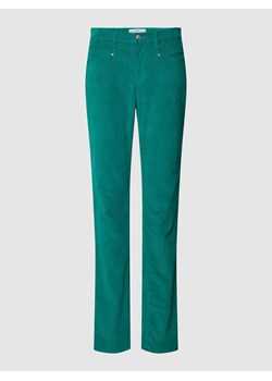 Spodnie sztruksowe z wpuszczanymi kieszeniami ze sklepu Peek&Cloppenburg  w kategorii Spodnie damskie - zdjęcie 167676319