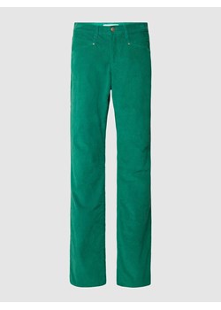 Spodnie sztruksowe z wpuszczanymi kieszeniami po bokach ze sklepu Peek&Cloppenburg  w kategorii Spodnie damskie - zdjęcie 167676417