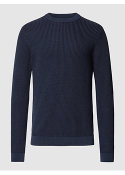 Sweter z dzianiny z efektem prążkowania ze sklepu Peek&Cloppenburg  w kategorii Swetry męskie - zdjęcie 167676669