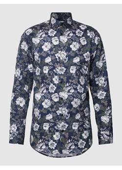 Koszula casualowa o kroju slim fit ze wzorem na całej powierzchni model ‘ETHAN’ ze sklepu Peek&Cloppenburg  w kategorii Koszule męskie - zdjęcie 167676878