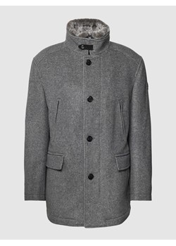 Krótki płaszcz z odpinanym sztucznym futrem model ‘Gary’ ze sklepu Peek&Cloppenburg  w kategorii Płaszcze męskie - zdjęcie 167677125