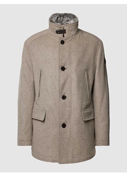 Krótki płaszcz z odpinanym sztucznym futrem model ‘Gary’ ze sklepu Peek&Cloppenburg  w kategorii Kurtki męskie - zdjęcie 167677237