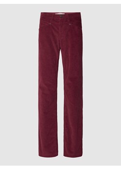 Spodnie sztruksowe z wpuszczanymi kieszeniami po bokach ze sklepu Peek&Cloppenburg  w kategorii Spodnie damskie - zdjęcie 167677279