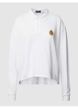 Bluzka z długim rękawem z wyhaftowanym logo ze sklepu Peek&Cloppenburg  w kategorii Bluzki damskie - zdjęcie 167677446
