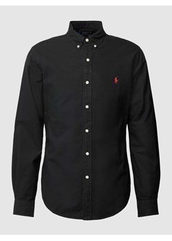 Koszula casualowa o kroju slim fit z wyhaftowanym logo ze sklepu Peek&Cloppenburg  w kategorii Koszule męskie - zdjęcie 167677509