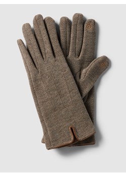 Rękawiczki z wyhaftowanym motywem ze sklepu Peek&Cloppenburg  w kategorii Rękawiczki damskie - zdjęcie 167678318