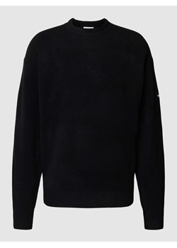 Sweter z dzianiny z prążkowanymi wykończeniami ze sklepu Peek&Cloppenburg  w kategorii Swetry męskie - zdjęcie 167679005