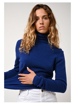 AUTHENTIC CASHMERE Kaszmirowy golf "Bise" w kolorze granatowym ze sklepu Limango Polska w kategorii Swetry damskie - zdjęcie 167679246