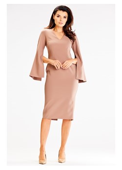 Awama Sukienka w kolorze beżowym ze sklepu Limango Polska w kategorii Sukienki - zdjęcie 167680247