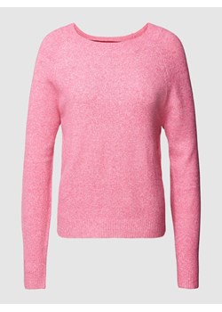 Sweter z dzianiny z okrągłym dekoltem model ‘DOFFY’ ze sklepu Peek&Cloppenburg  w kategorii Swetry damskie - zdjęcie 167681387