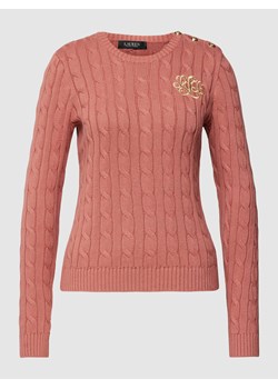 Sweter z dzianiny z prążkowanymi wykończeniami ze sklepu Peek&Cloppenburg  w kategorii Swetry damskie - zdjęcie 167681507