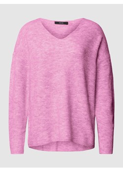 Sweter z dzianiny z fakturowanym wzorem model ‘CREWLEFILE’ ze sklepu Peek&Cloppenburg  w kategorii Swetry damskie - zdjęcie 167681547