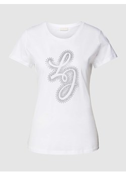 T-shirt zdobiony kamieniami ze sklepu Peek&Cloppenburg  w kategorii Bluzki damskie - zdjęcie 167681818