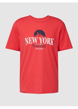 T-shirt z nadrukowanym motywem model ‘JORBOOSTER’ ze sklepu Peek&Cloppenburg  w kategorii T-shirty męskie - zdjęcie 167685017
