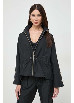 Liu Jo kurtka damska kolor czarny przejściowa oversize ze sklepu ANSWEAR.com w kategorii Kurtki damskie - zdjęcie 167696635