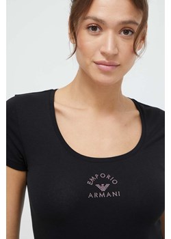Emporio Armani Underwear t-shirt lounge kolor czarny ze sklepu ANSWEAR.com w kategorii Bluzki damskie - zdjęcie 167697047