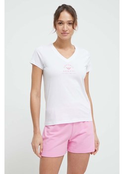 Emporio Armani Underwear t-shirt bawełniany lounge kolor biały ze sklepu ANSWEAR.com w kategorii Bluzki damskie - zdjęcie 167697058