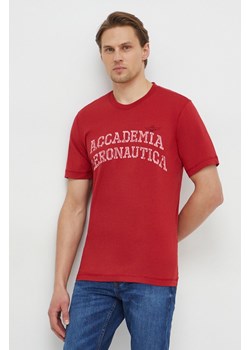 Aeronautica Militare t-shirt bawełniany męski kolor czerwony z nadrukiem ze sklepu ANSWEAR.com w kategorii T-shirty męskie - zdjęcie 167697118